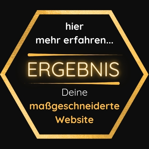 Website erstellen - Ergebnis: Ich erstelle für Dich eine maßgeschneiderte Website, die ästhetisch ansprechend ist und Deine individuellen Ziele und Bedürfnisse perfekt widerspiegelt. Hier klicken und mehr erfahren