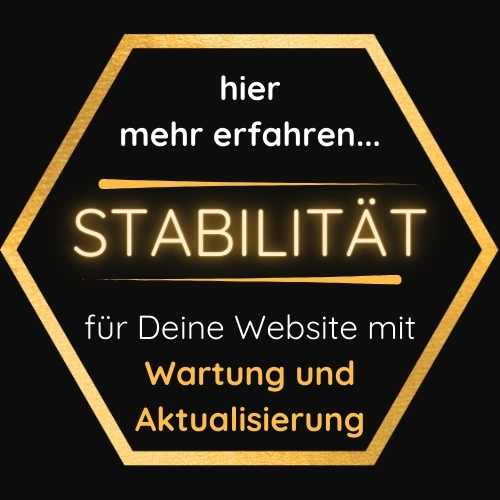 Webseite-Wartung - Stabilität: Sorgefreiheit für Deine Website: Ich übernehme die Wartung und Aktualisierung, damit Du Dich voll auf dein Kerngeschäft konzentrieren kannst. Hier klicken und mehr erfahren